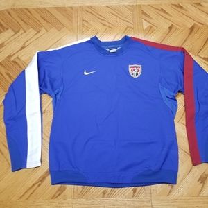 Nike Men's L USMNT Soccer Crewneck Windbreaker